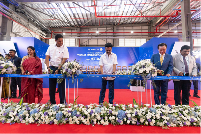 VinFast khánh thành nhà máy ôtô điện tại Ấn Độ