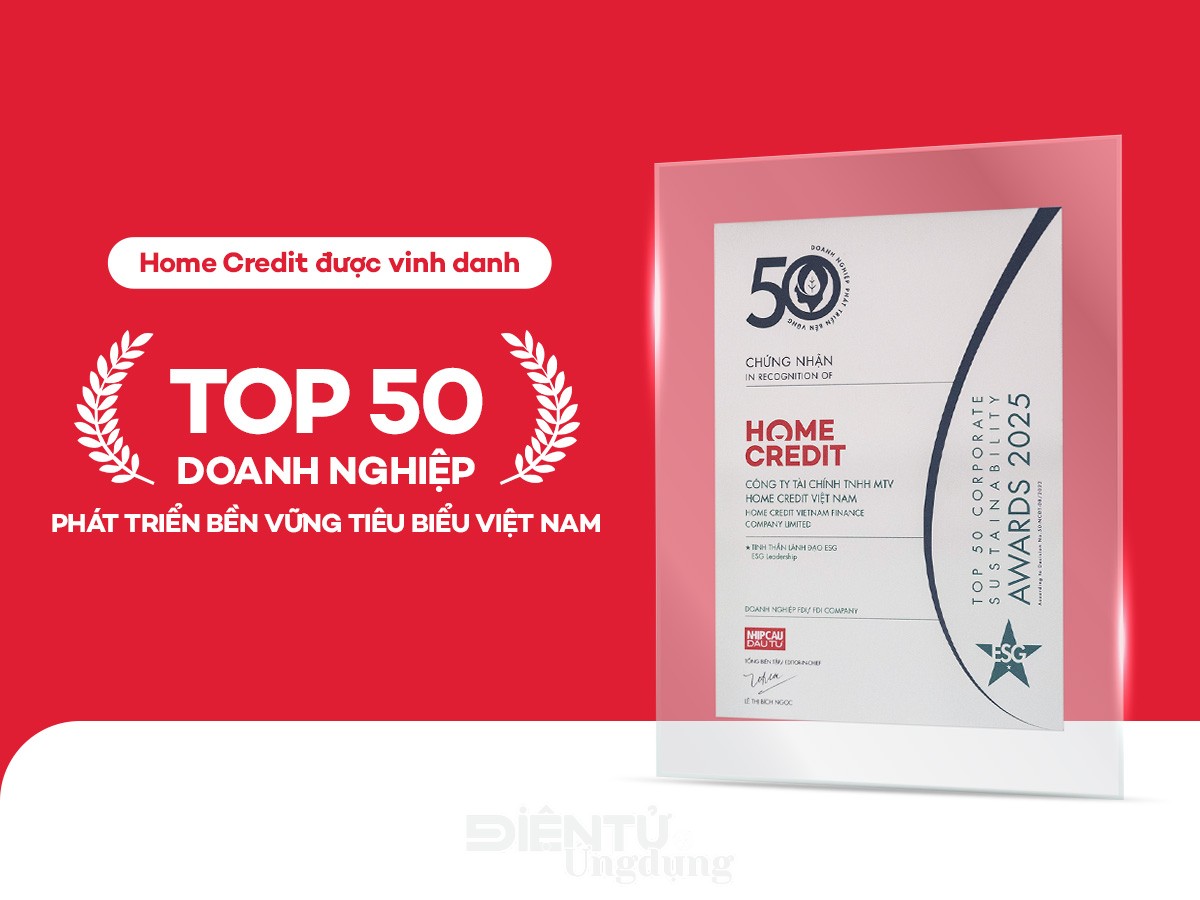 Home Credit lọt Top 50 Doanh nghiệp phát triển bền vững tiêu biểu