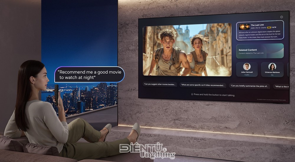 Samsung định nghĩa lại tìm kiếm bằng AI trên Smart TV
