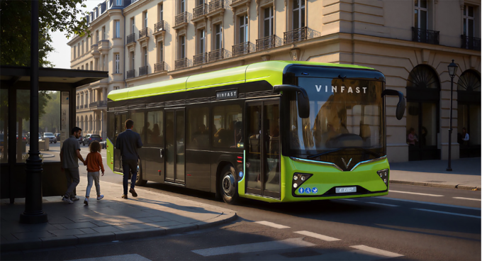 VinFast lần đầu ra mắt bus điện tại châu Âu