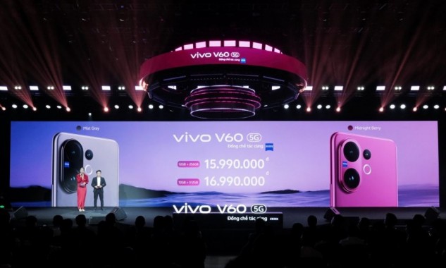 vivo V60 5G chính thức ra mắt, giá từ 15.990.000 đồng