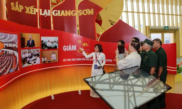 Ấn tượng không gian trưng bày Bộ Nội vụ tại Triển lãm thành tựu đất nước