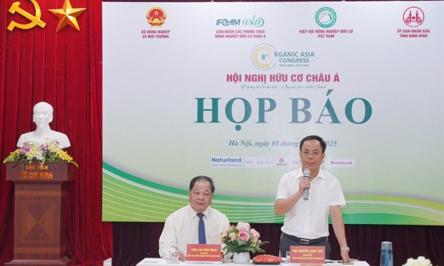 Hội nghị Hữu cơ Châu Á lần thứ VIII sẽ diễn ra tại Ninh Bình vào tháng 9/2025