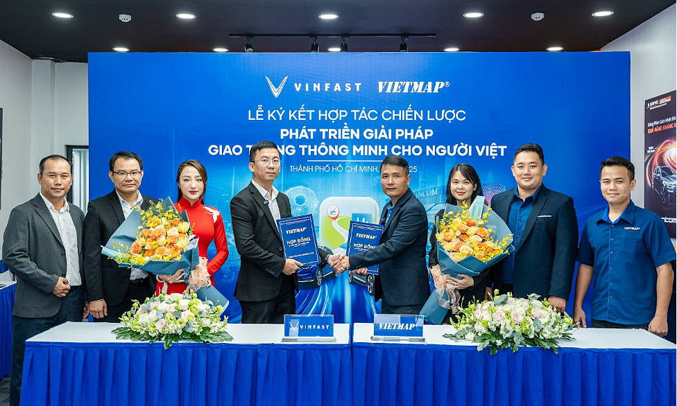 VinFast hợp tác Vietmap triển khai ứng dụng bản đồ thông minh