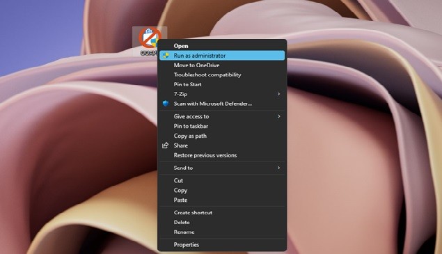Run as administrator App Buster