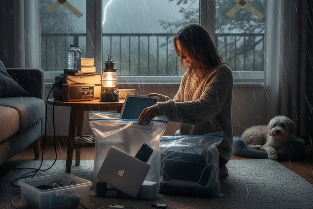 Đừng biến iPhone, laptop thành "hiểm" trong bão lớn