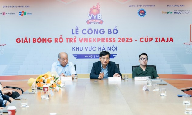 Giải Bóng rổ Trẻ VnExpress 2025 - Cúp Ziaja khởi động tại Hà Nội
