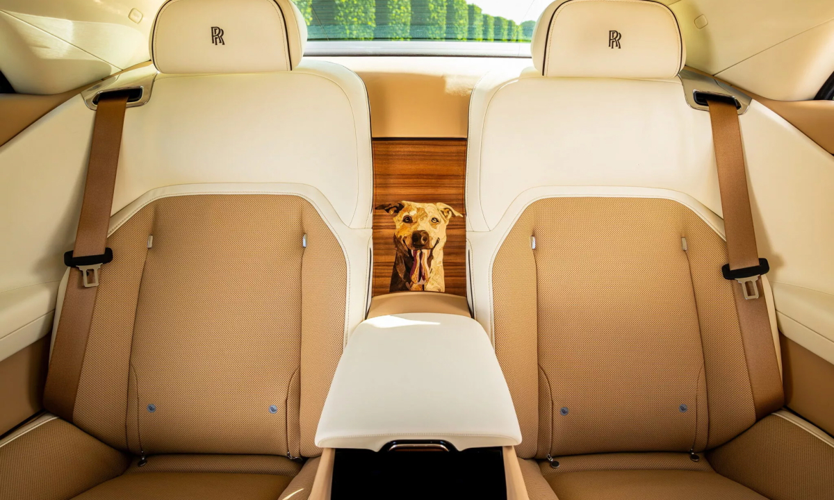 Xe Rolls-Royce độc nhất có ảnh chân dung chó cưng