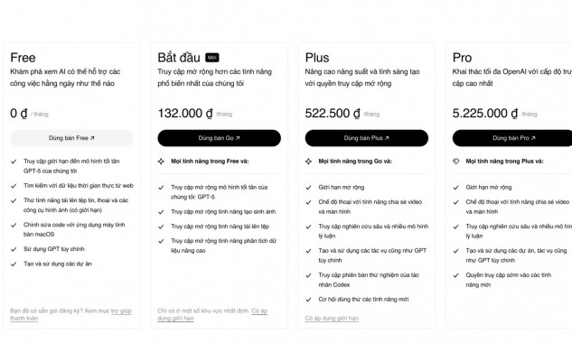 OpenAI ra mắt ChatGPT Go tại Việt Nam