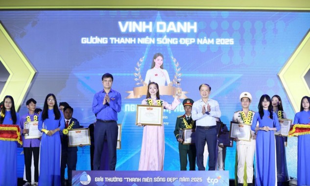 Tôn vinh 20 'Thanh niên sống đẹp' năm 2025