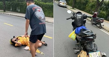 'Váy dài lướt thướt có thể làm hại phụ nữ khi đi xe máy' 'Váy dài lướt thướt có thể làm hại phụ nữ khi đi xe máy'