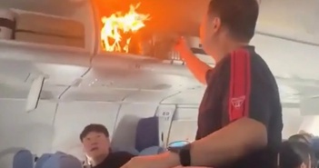 Hành khách hoảng loạn vì pin dự phòng bốc cháy trên chuyến bay Hành khách hoảng loạn vì pin dự phòng bốc cháy trên chuyến bay