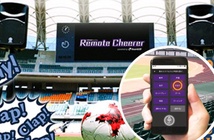 Tiêm cổ vũ của CĐV có thể truy cập sân vận động nhờ Remote Cheerer trên điện thoại Tiêm cổ vũ của CĐV có thể truy cập sân vận động nhờ Remote Cheerer trên điện thoại