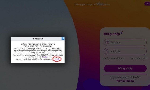 Hướng dẫn cài đặt và sử dụng phần mềm VGAIA Security của VikkiBankS trên Windows, MacOS