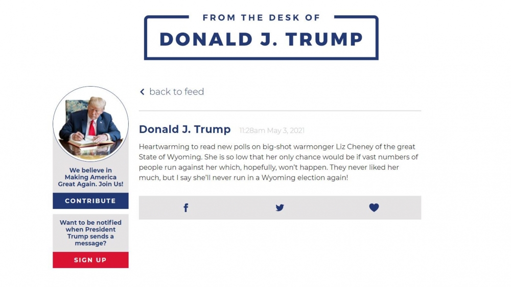 Cự ông chủ Nhà Trắng được đồn đoán là sẽ trở lại với cộng đồng mạng xã hội sau khi đóng cửa 