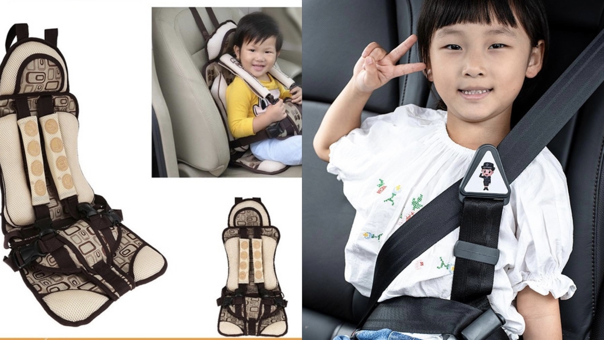 Những kiểu 'thiết bị an toàn' sai chuẩn cho trẻ đi ôtô