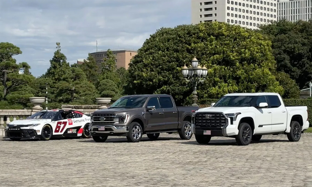 Nhật Bản trưng bán tải Mỹ khi đón ông Trump