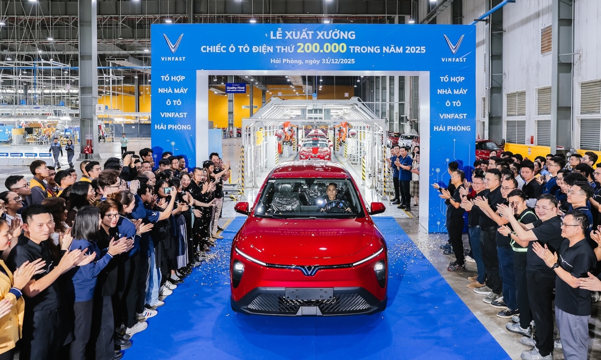 Nhà máy VinFast Hải Phòng xuất xưởng ôtô điện thứ 200.000