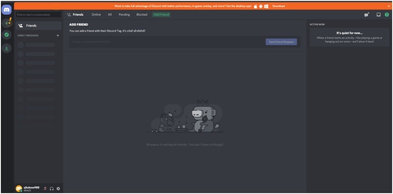 Giao diện Discord