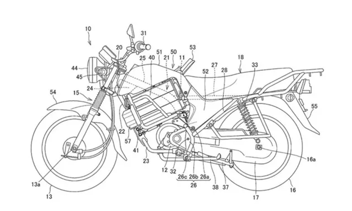 Xe máy điện Honda lộ bằng sáng chế