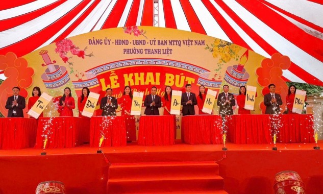 Hà Nội: Khai bút Xuân Bính Ngọ 2026 tại Đình thờ Chu Văn An, lan tỏa truyền thống hiếu học