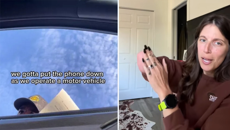 Nữ tài xế cụt tay bị phạt vì 'dùng điện thoại khi lái xe'