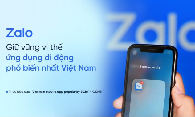 Zalo dẫn đầu ứng dụng di động phổ biến nhất Việt Nam 2026, 100% phụ nữ chọn dùng hàng ngày