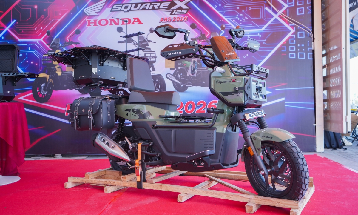 Honda Square X125 2026 - xe phượt cá tính đầu tiên về Việt Nam