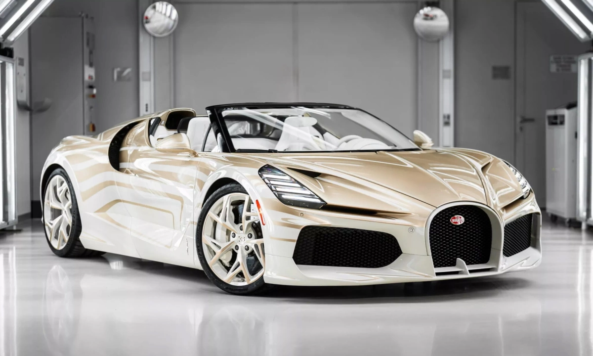 Siêu phẩm tốc độ Bugatti W16 Mistral lấy cảm hứng từ ngọc trai