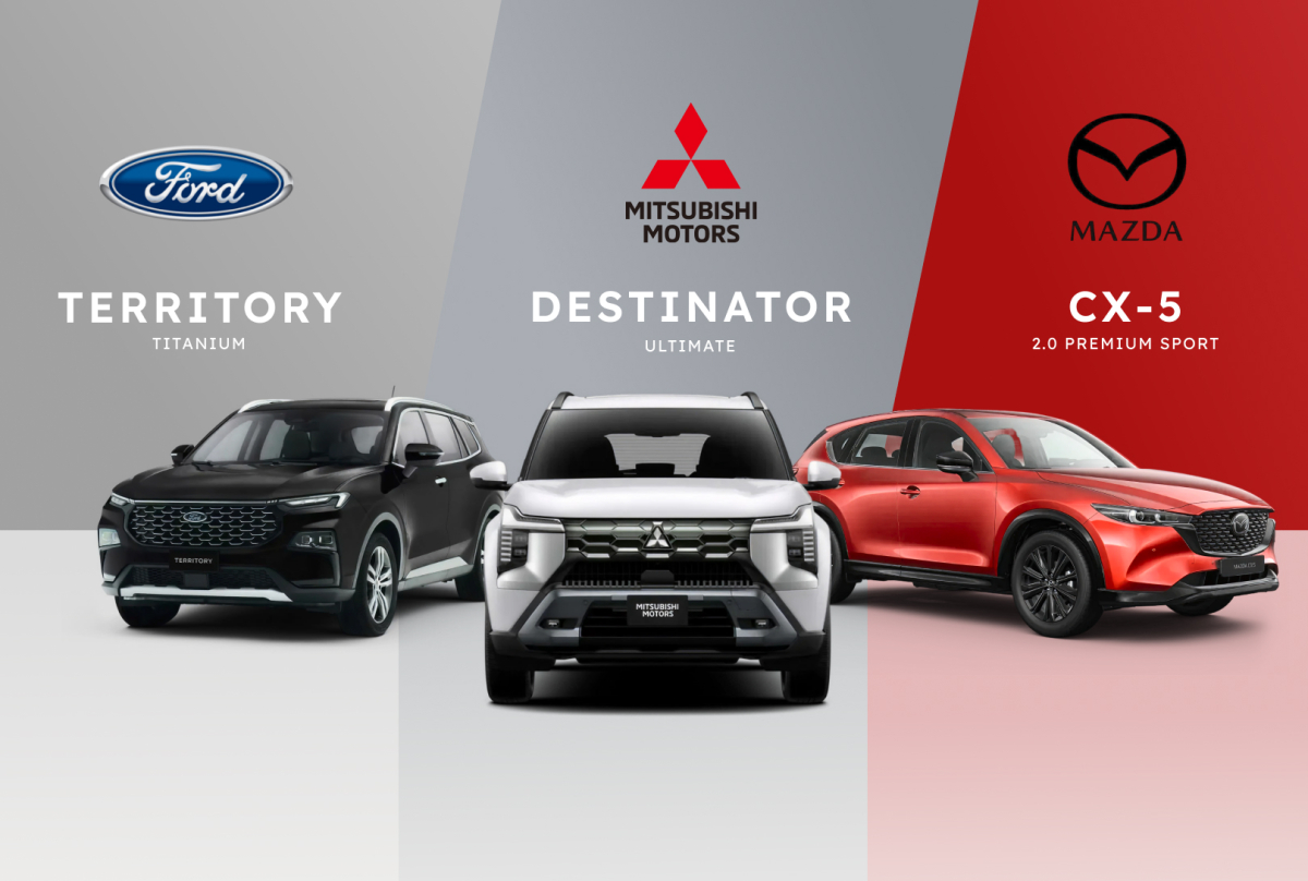 Tân binh Mitsubishi Destinator so kè trang bị với Territory, CX-5