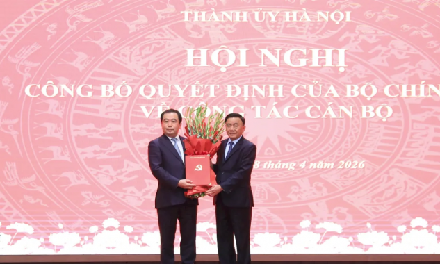 Bộ Chính trị phân công đồng chí Trần Đức Thắng giữ chức Bí thư Thành ủy Hà Nội