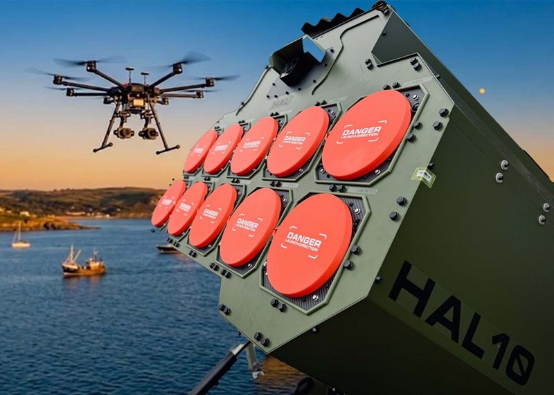 Anh giới thiệu bệ phóng HAL10, có thể triển khai 10 UAV trong tích tắc