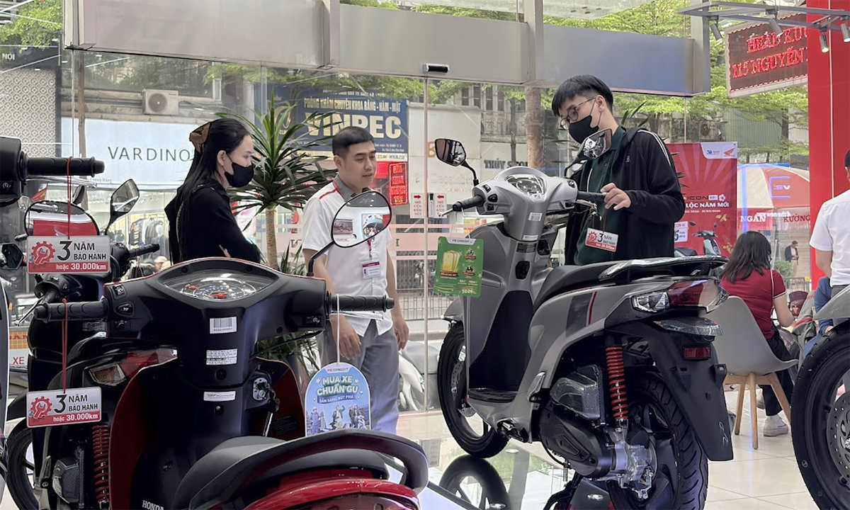 Doanh số xe máy xăng vẫn tăng trưởng đầu 2026