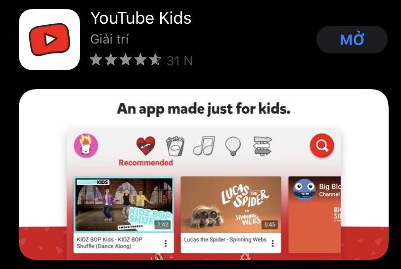 App Youtube Kids