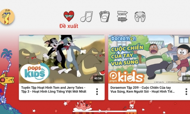 Youtube Kids Đã dễ dàng cài đặt đối với người dùng Việt