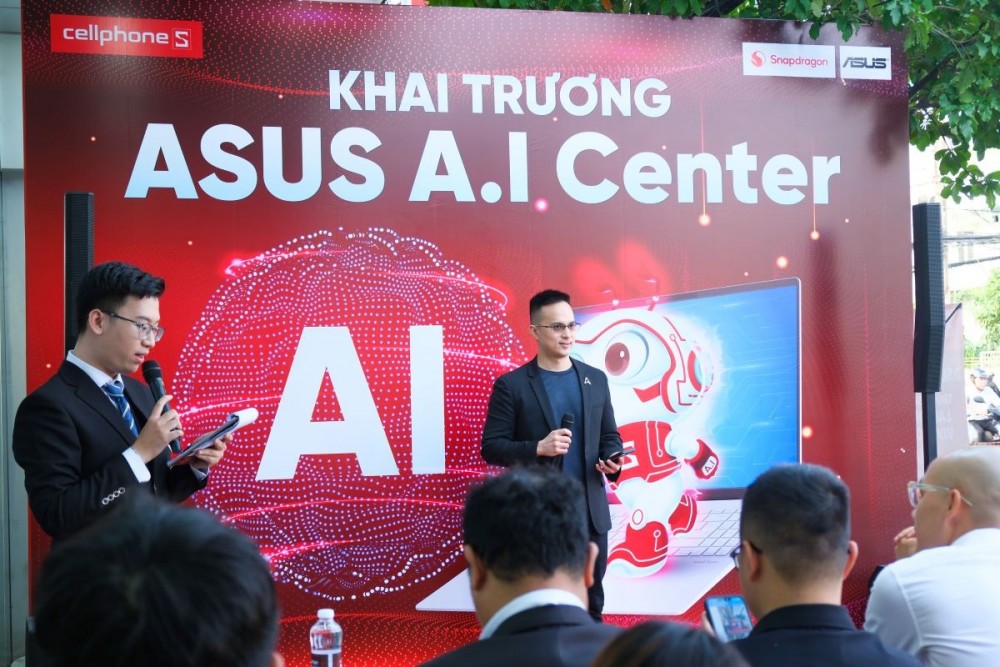 Với sự ra đời của chuỗi “ASUS AI Innovation Hubs – Không gian trải nghiệm công nghệ AI toàn diện” tại Hà Nội và Tp.HCM , ASUS mong muốn mang đến cho người dùng Việt Nam cơ hội trải nghiệm trực tiếp sức mạnh đột phá từ AI trên các dòng laptop ASUS mỏng nhẹ, mạnh mẽ. Với sự ra đời của chuỗi “ASUS AI Innovation Hubs – Không gian trải nghiệm công nghệ AI toàn diện” tại Hà Nội và Tp.HCM , ASUS mong muốn mang đến cho người dùng Việt Nam cơ hội trải nghiệm trực tiếp sức mạnh đột phá từ AI trên các dòng laptop ASUS mỏng nhẹ, mạnh mẽ.