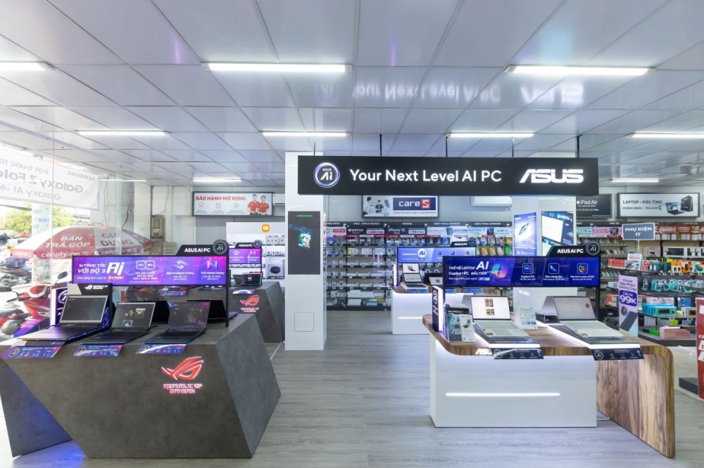 Với sự ra đời của chuỗi “ASUS AI Innovation Hubs – Không gian trải nghiệm công nghệ AI toàn diện” tại Hà Nội và Tp.HCM , ASUS mong muốn mang đến cho người dùng Việt Nam cơ hội trải nghiệm trực tiếp sức mạnh đột phá từ AI trên các dòng laptop ASUS mỏng nhẹ, mạnh mẽ. Với sự ra đời của chuỗi “ASUS AI Innovation Hubs – Không gian trải nghiệm công nghệ AI toàn diện” tại Hà Nội và Tp.HCM , ASUS mong muốn mang đến cho người dùng Việt Nam cơ hội trải nghiệm trực tiếp sức mạnh đột phá từ AI trên các dòng laptop ASUS mỏng nhẹ, mạnh mẽ.