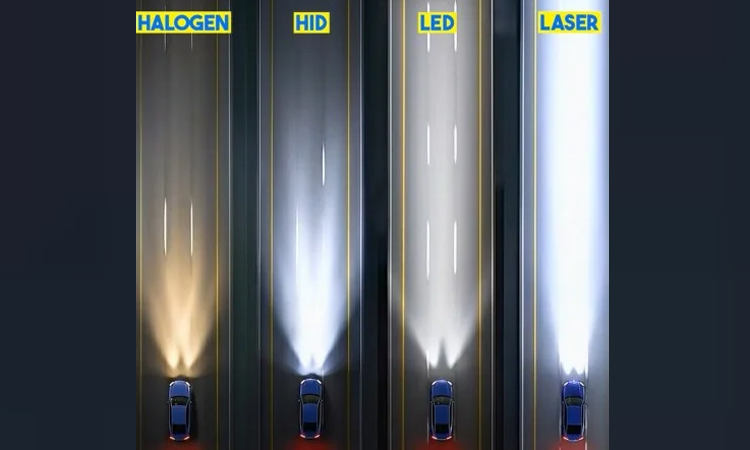 Cách chiếu sáng khác nhau giữa 4 loại đèn pha ôtô
