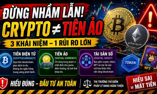 Tiền điện tử, tiền ảo và tài sản số: Phân biệt để không nhầm lẫn khi thị trường bước vào giai đoạn thí điểm