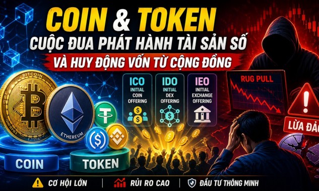 Coin và token, cuộc đua phát hành tài sản số và huy động vốn từ cộng đồng