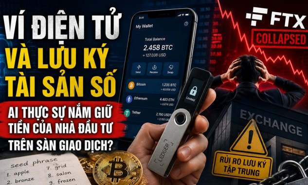 Ví điện tử và lưu ký tài sản số, ai thực sự nắm giữ tiền của nhà đầu tư trên sàn giao dịch