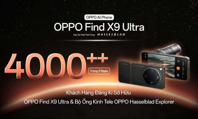 Hơn 4.000 người đăng ký sở hữu siêu phẩm OPPO Find X9 Ultra trước thềm ra mắt