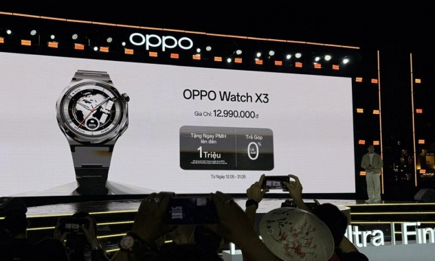 OPPO Watch X3 chính thức lên kệ với giá 12.990.000 đồng