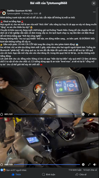 “Một app mở được hai xe?”: Tranh cãi trong cộng đồng xe điện dấy lên lo ngại về an toàn bảo mật “Một app mở được hai xe?”: Tranh cãi trong cộng đồng xe điện dấy lên lo ngại về an toàn bảo mật