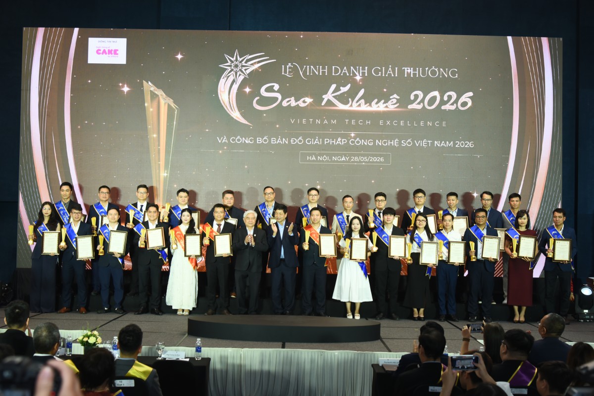 Trao Giải thưởng Sao Khuê và công bố Bản đồ Giải pháp Công nghệ số Việt Nam 2026 Trao Giải thưởng Sao Khuê và công bố Bản đồ Giải pháp Công nghệ số Việt Nam 2026