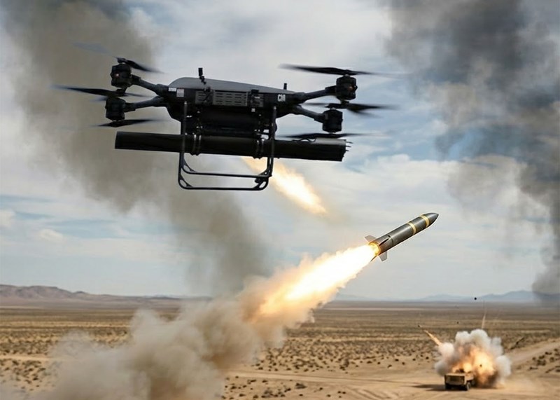 Quân đội Mỹ thử nghiệm drone vận tải có thể bắn tên lửa 70mm