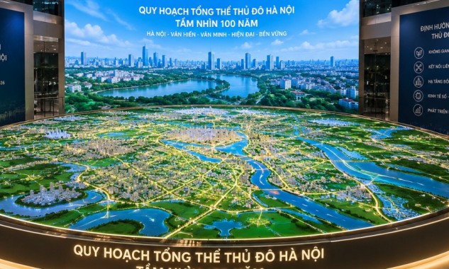 Chính thức công bố sa bàn tròn quy hoạch tổng thể Thủ đô tầm nhìn 100 năm